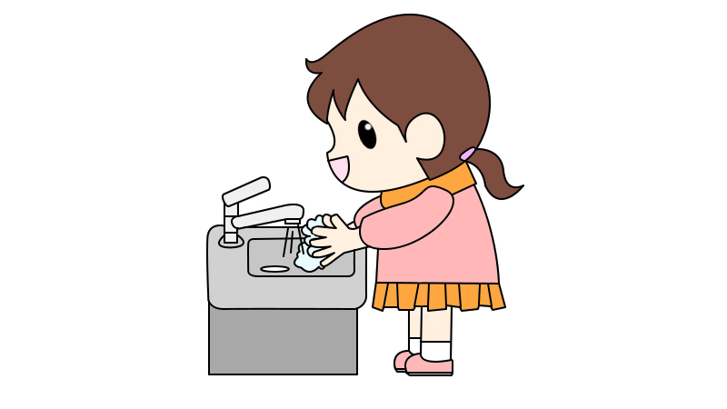 儿童抗疫情勤洗手图画图片