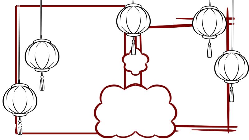过年手抄报边框图片