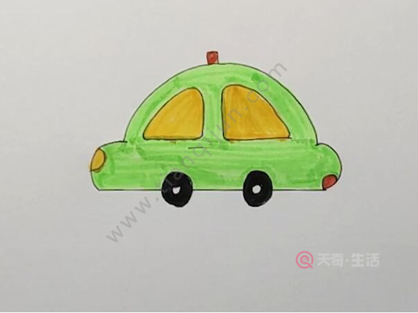 小汽車簡筆畫