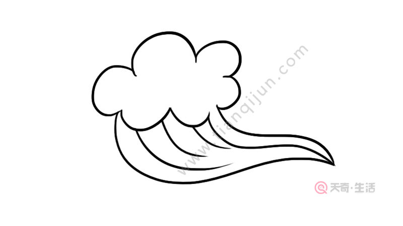 浪花简笔画