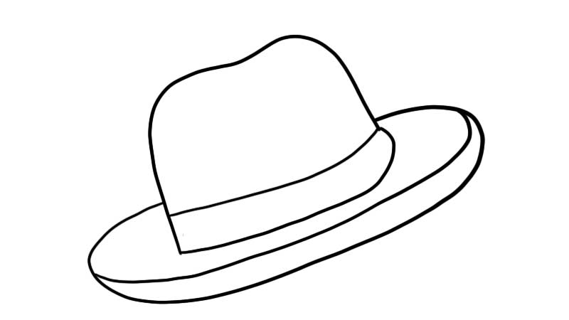 新疆帽子图案简笔画图片