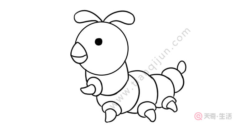 虫子简笔画