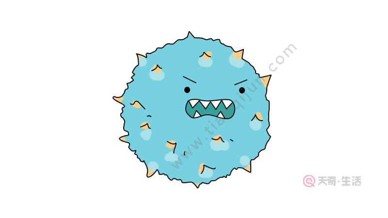 病毒怎么画简单又可爱图片