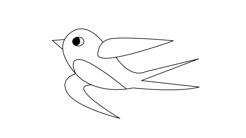 春天的燕子简笔画大全图片
