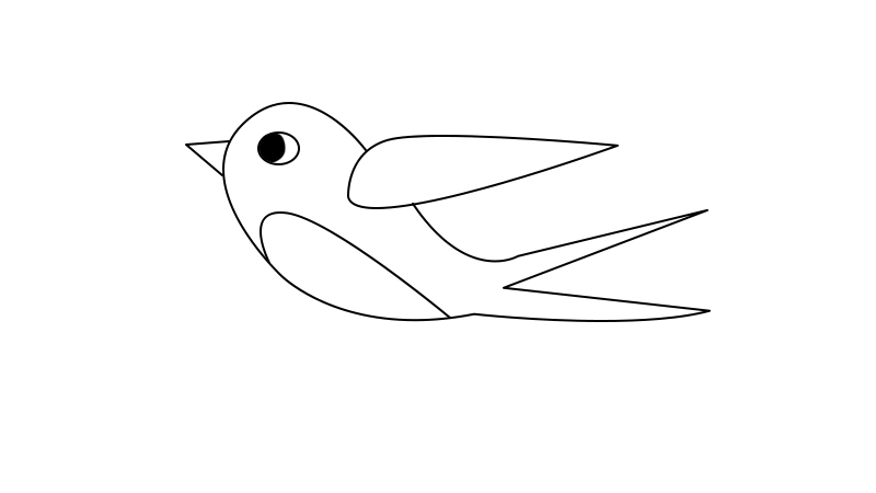 123画燕子简笔画 小鸟图片