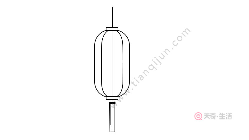 長燈籠簡筆畫