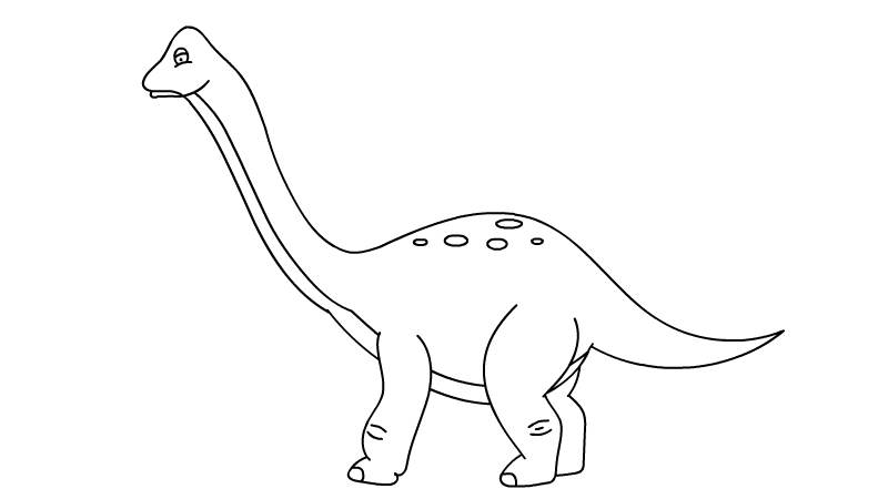 长颈龙简单画法图片