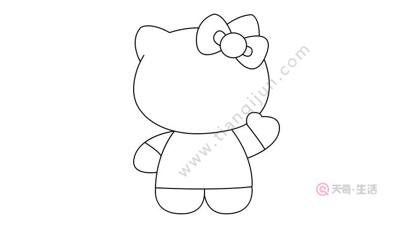 哈喽kitty简笔画画法 哈喽kitty简笔画怎么画