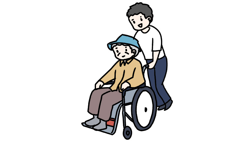 帮助残疾人的画作图片