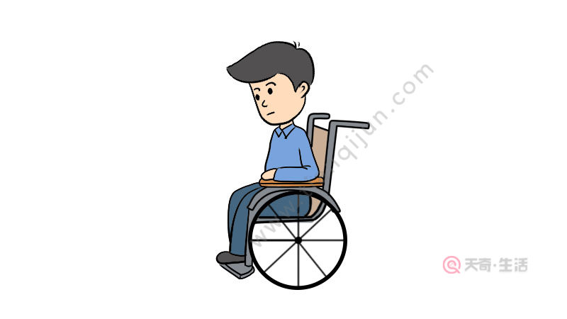 简单的残疾人画步骤图片