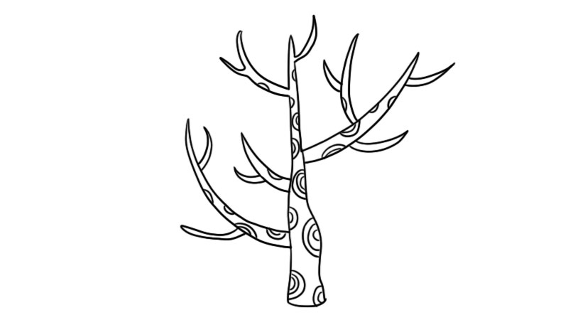 一年级心愿树简单画法图片