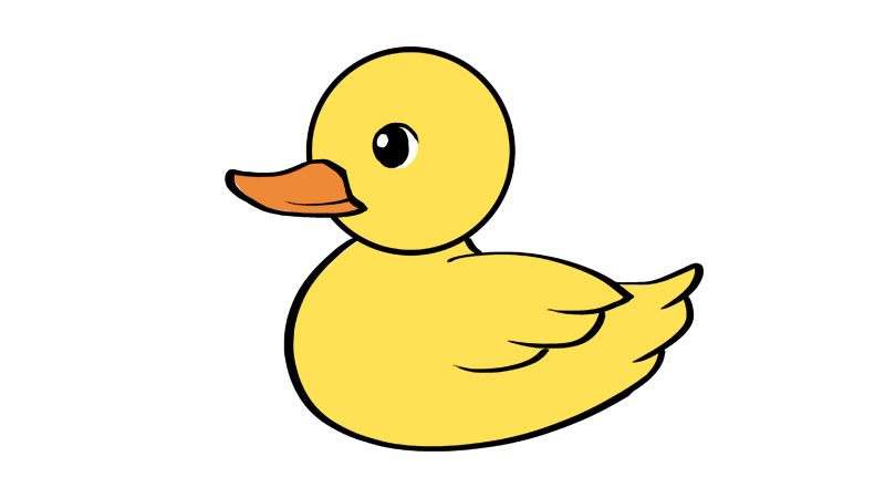 鸭子的画法简单图片