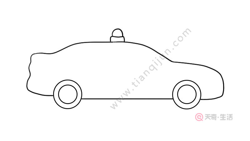 警車簡筆畫的畫法 警車簡筆畫怎麼畫