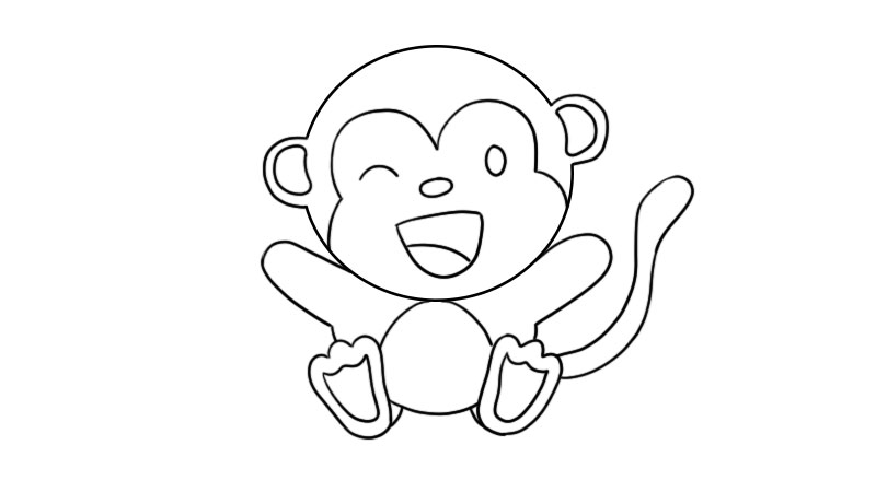 猴子简笔画图片 画法图片