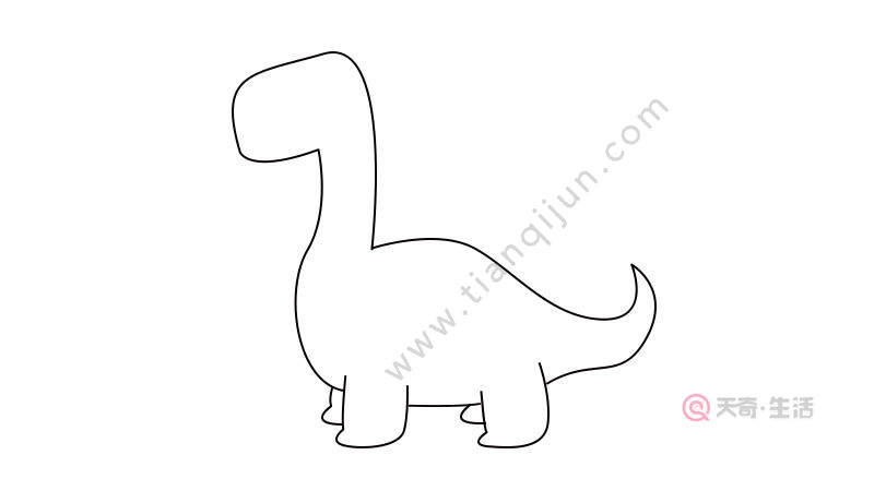 可爱恐龙简笔画 可爱恐龙简笔画步骤