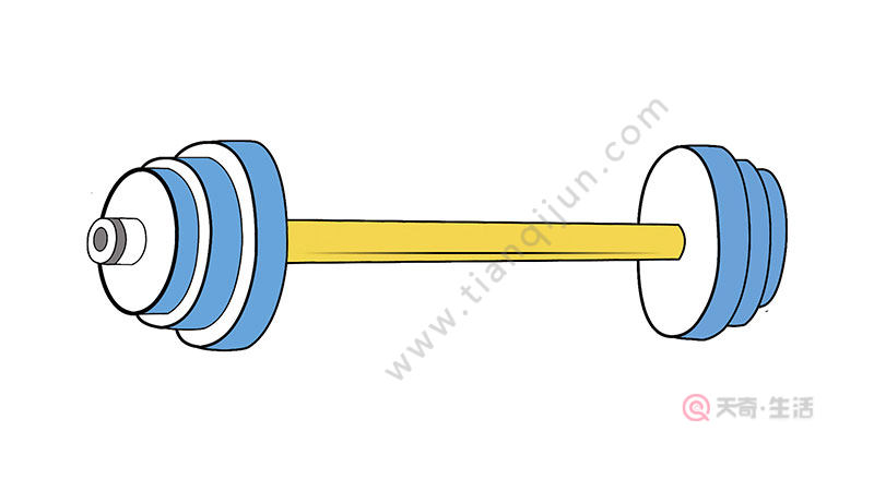 杠铃简笔画 杠铃简笔画步骤