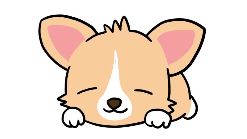 睡觉的狗狗图片简笔画图片