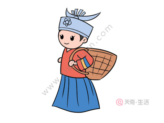 贵州少数民族简笔画图片