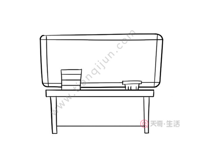 教室黑板简笔画图片