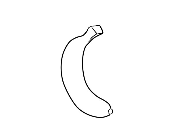 一根香蕉的画法图片