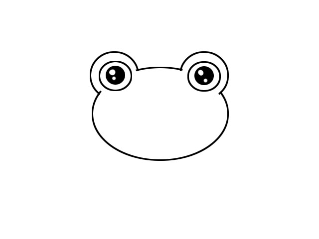 青蛙的脚简笔画图片