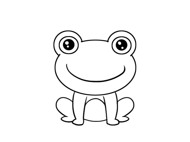 卡通小青蛙简笔画图片图片