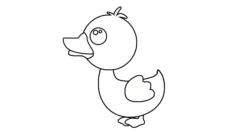 丑小鸭简笔画绘本图片