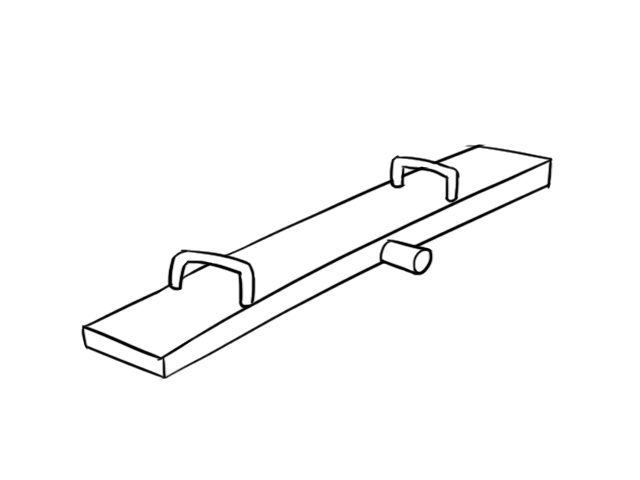 跷跷板简笔画跷跷板简笔画的步骤