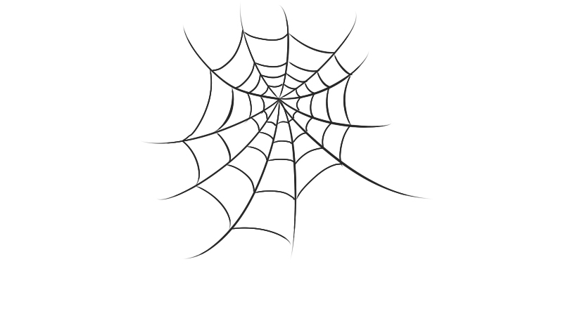 蜘蛛网怎么画简单图片