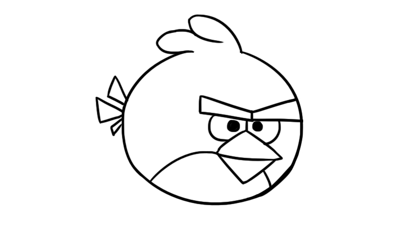 5种愤怒小鸟怎么画图片
