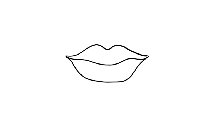 嘴巴最简单的画法图片