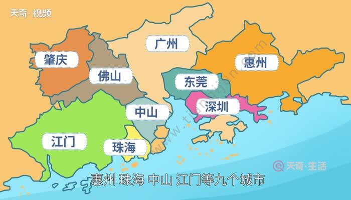 珠三角城市地图详图图片