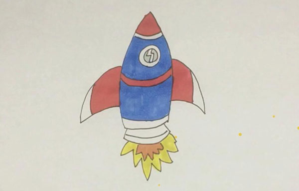 水火箭画法图片