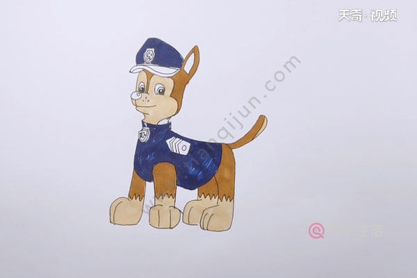 小警犬簡筆畫