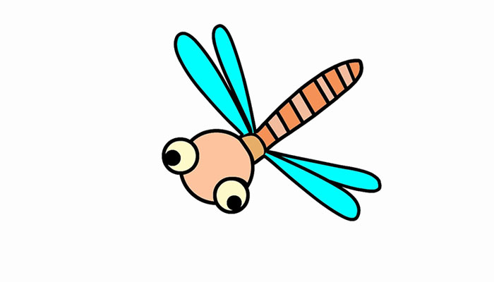 可爱小蜻蜓简笔画图片
